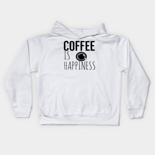 Coffee Is Happiness Funny Kids Hoodie